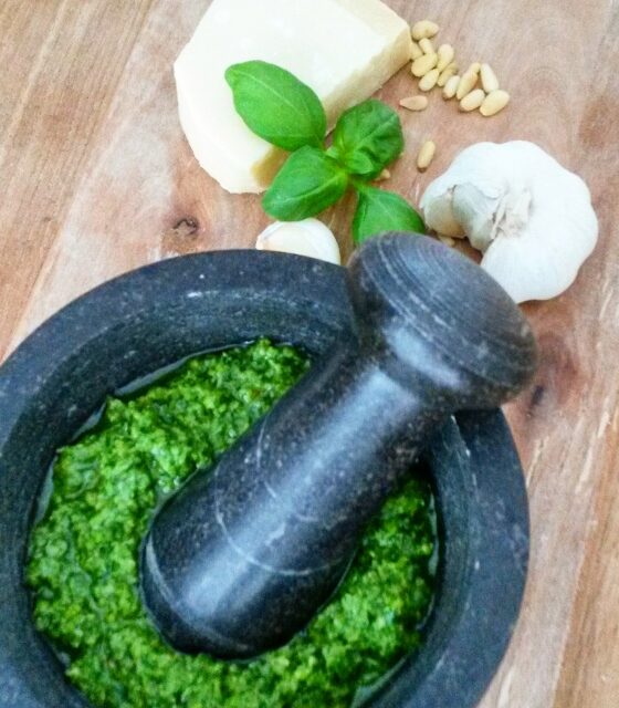 Zelfgemaakte Pesto